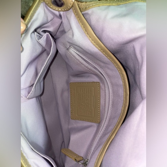 Coach signature Soho pleated Jacquard leather bag - Picture 6 of 10